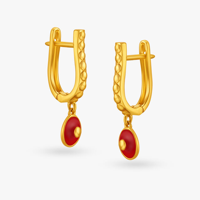 Charming Peg Hoop Earrings for Kids