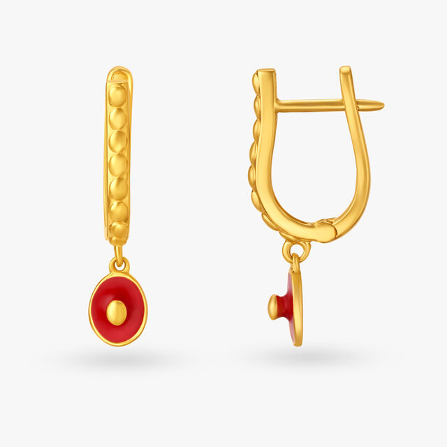Charming Peg Hoop Earrings for Kids