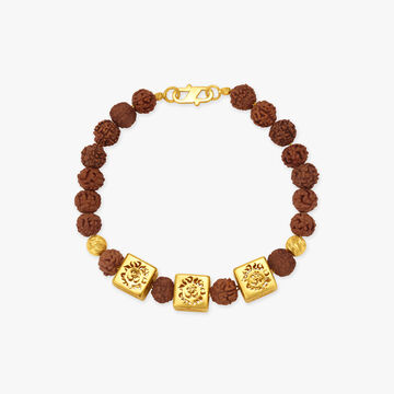 Elegant Om Rudraksha Bracelet
