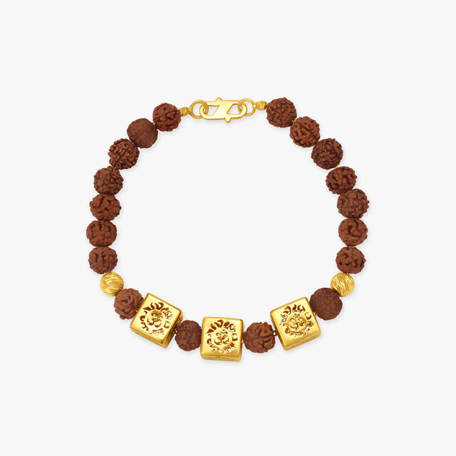 Elegant Om Rudraksha Bracelet 