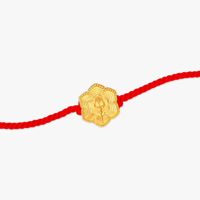 Exquisite Trimurti Rakhi Pendant 2