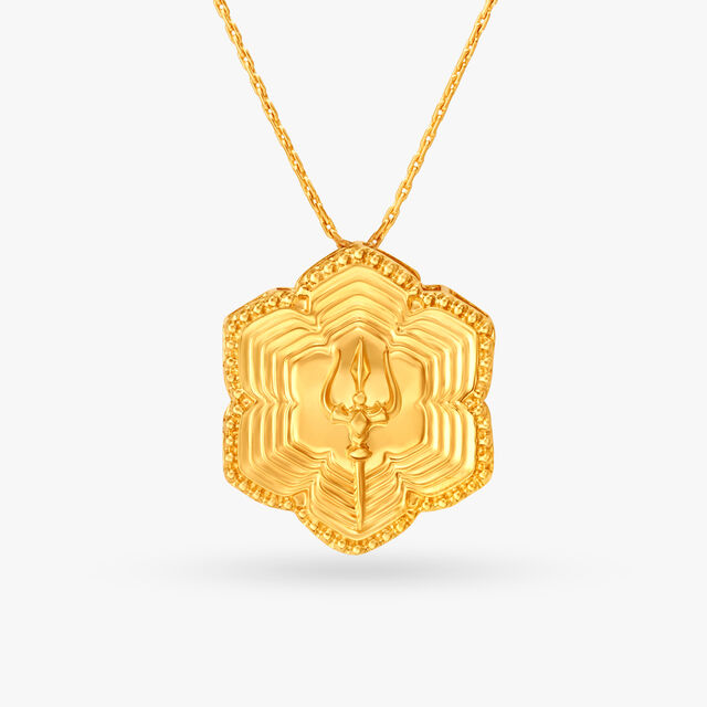 Exquisite Trimurti Rakhi Pendant 4