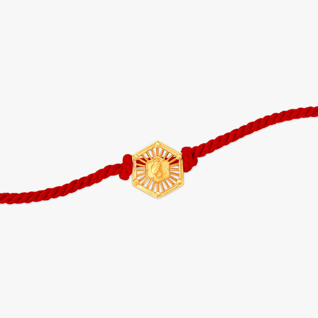 Elegant Trimurti Rakhi Pendant 2
