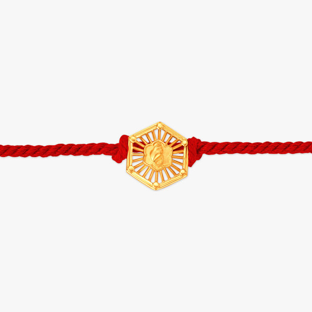Elegant Trimurti Rakhi Pendant 3