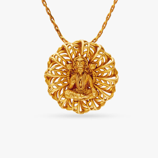 Opulent Goddess Varalakshmi Pendant 