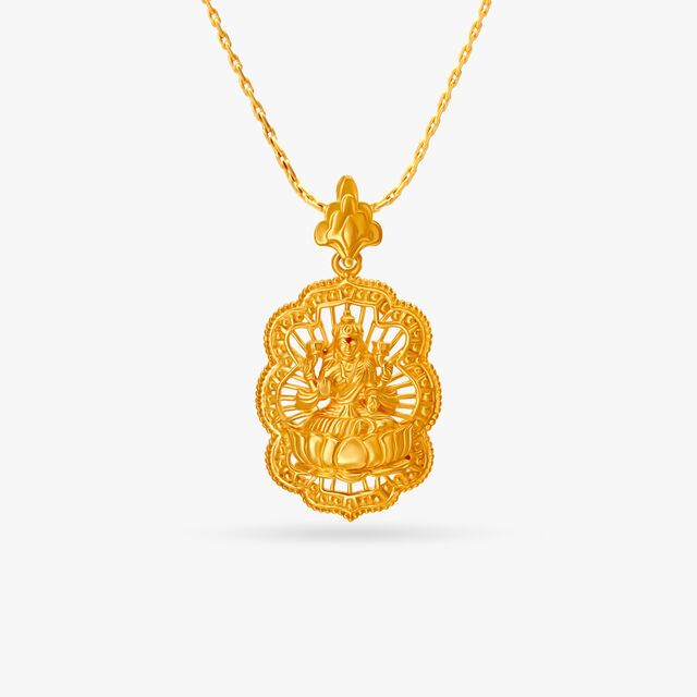 Enticing Goddess Varalakshmi Pendant 