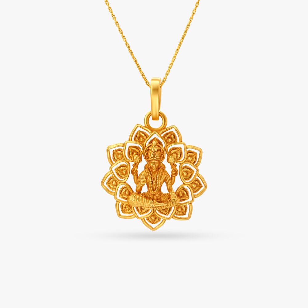 Buy Blooming Goddess Lakshmi Pendant at Best Price Tanishq UAE