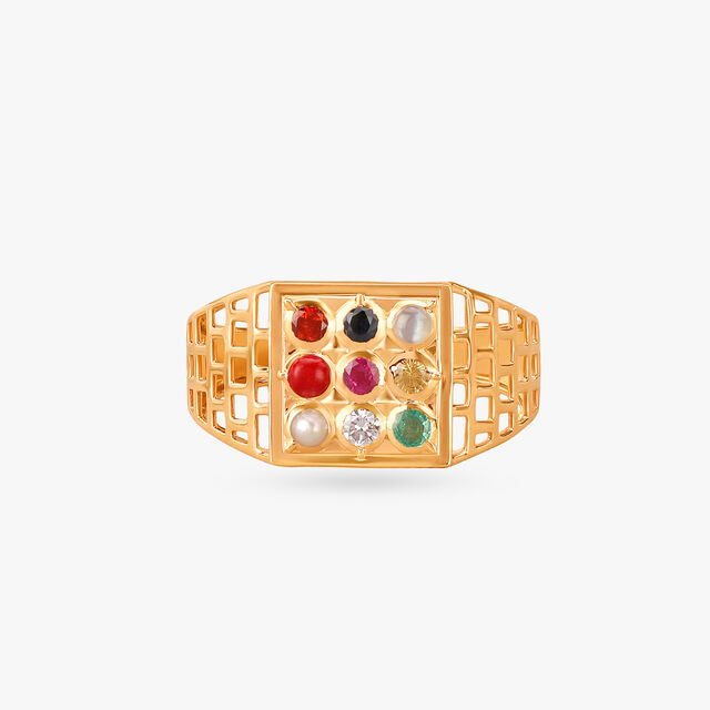 Regal Navaratna Finger Ring for Men