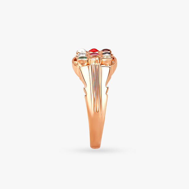 Radiant Navaratna Finger Ring for Men