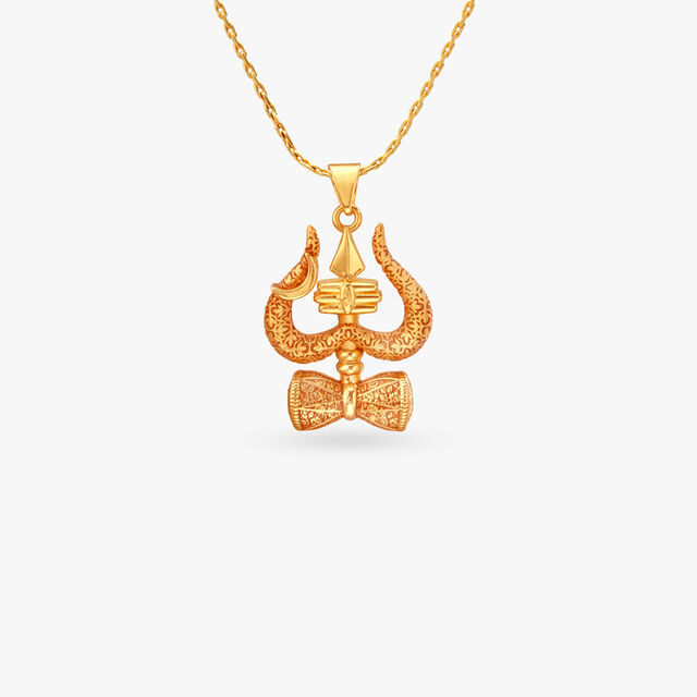 Trishul Harmony Gold Pendant 