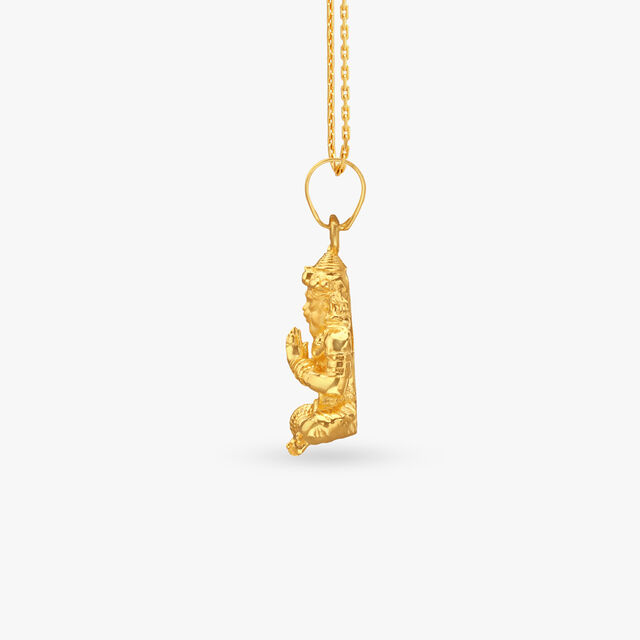 Seated Blessing Gold Pendant 2