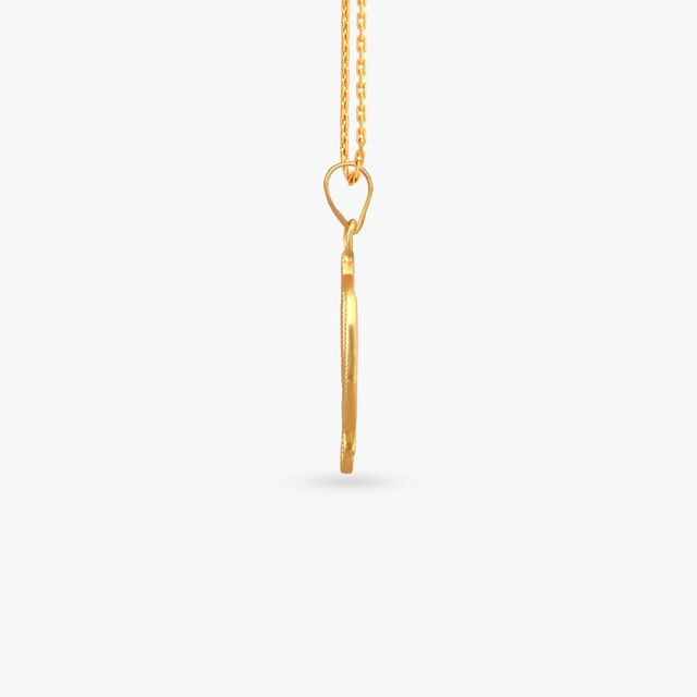 Khanda Strength Gold Pendant