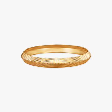 Textured Legacy Gold Bangle