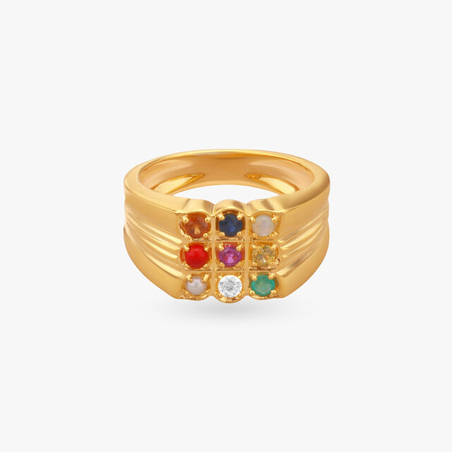 Divine Navaratna Diamond Ring for Men