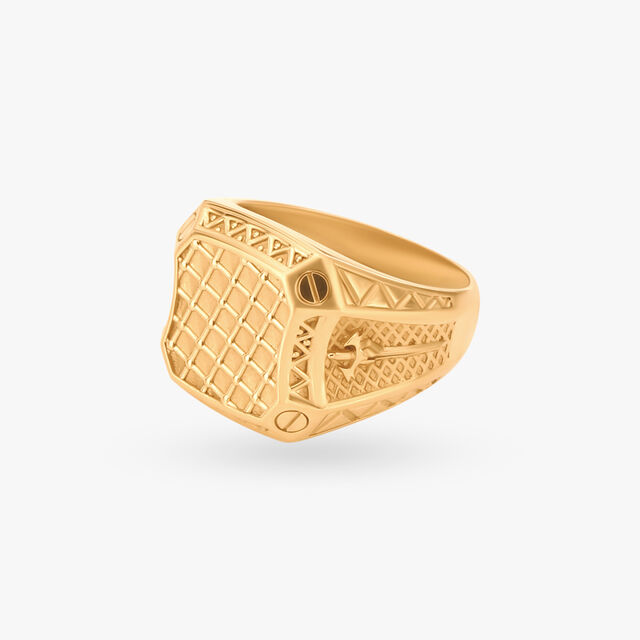Graceful Hexagonal Finger Ring 3