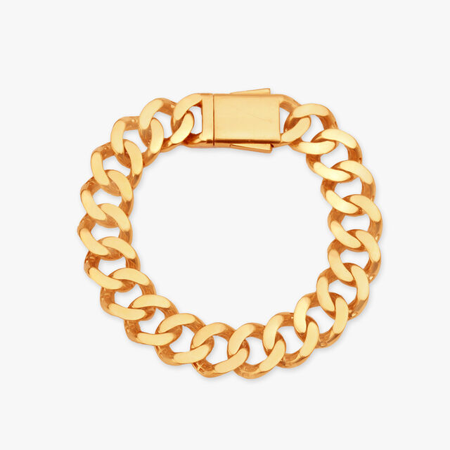 Interlocking Gold Bracelet for Men