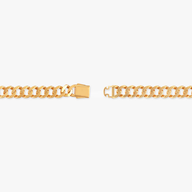 Interlocking Gold Bracelet for Men