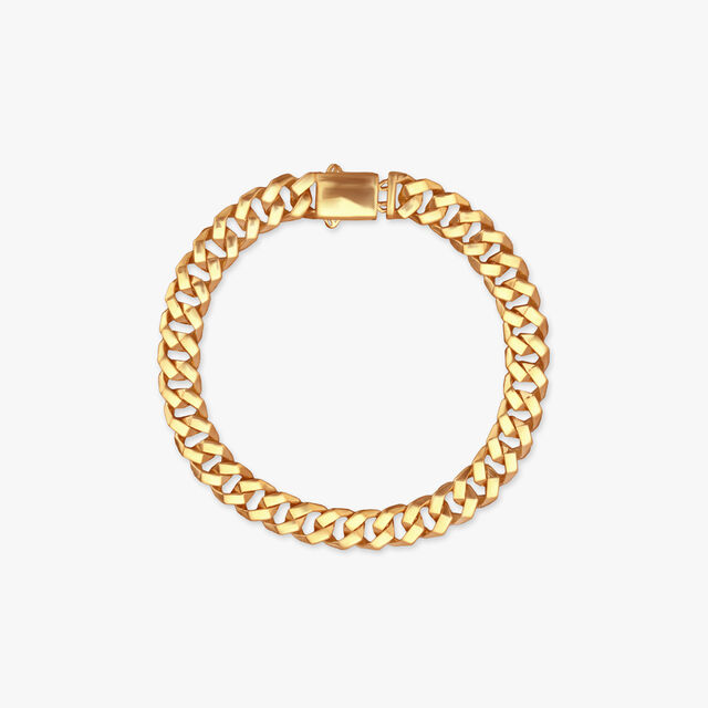 Power Links Gold Bracelet for Men