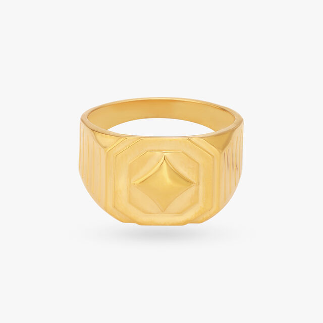 Brilliant Signet Ring for Men