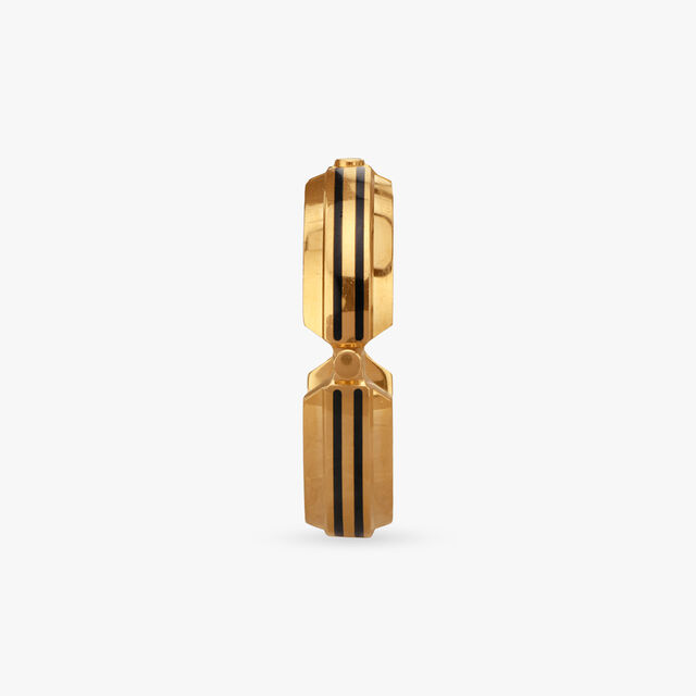 Sophisticated Stripes Gold Finger Ring for Men