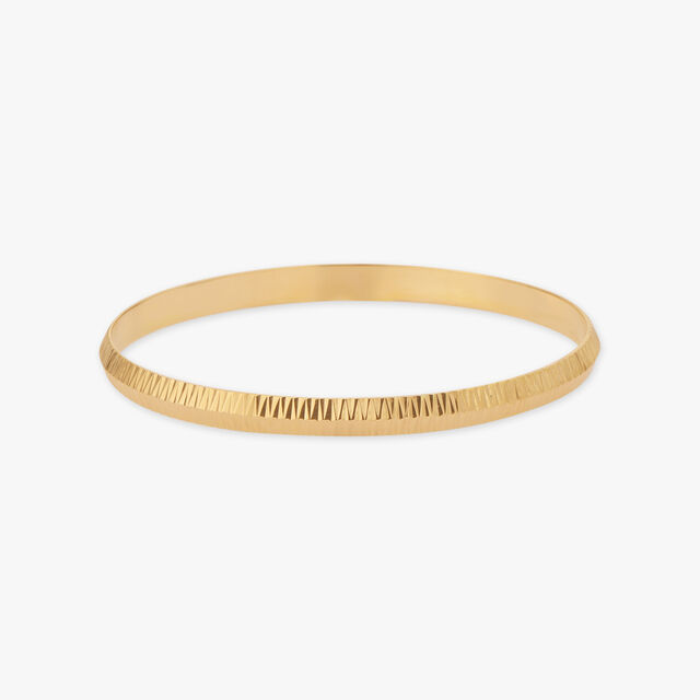 Geometric Gold Kada for Men 