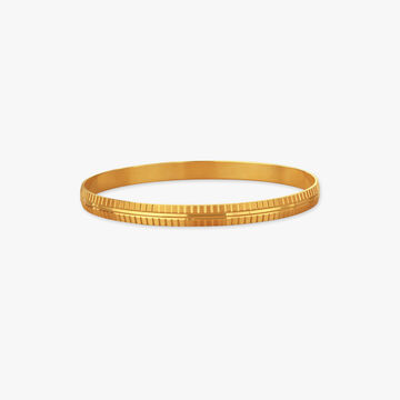 Bold Grace Gold Kada for Men