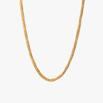 Gilded Opulence Weave Men's Gold Chain