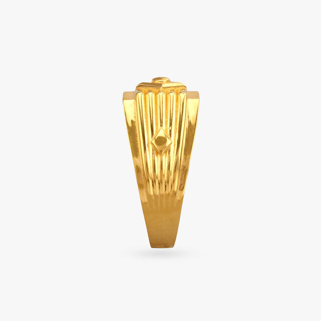 Eternal Sentinel Gold Finger Ring for Men