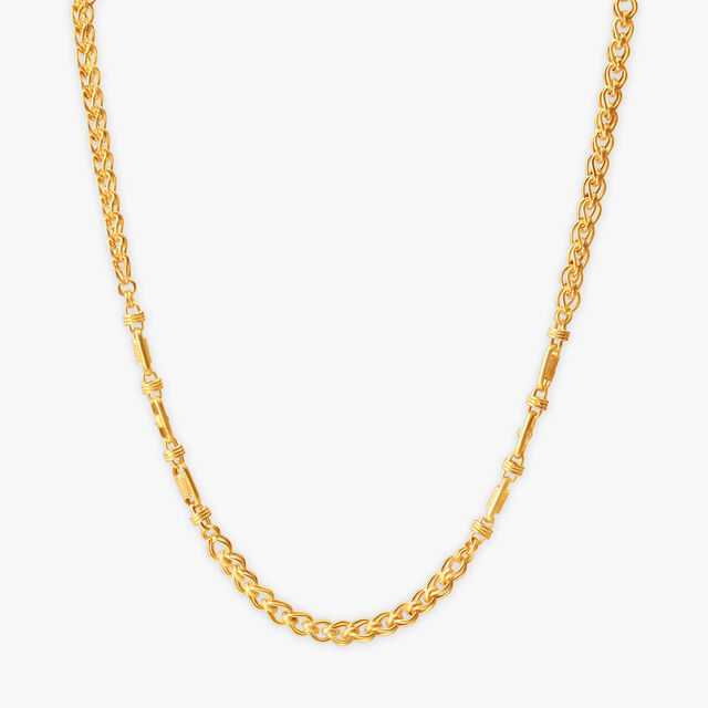 Intricate Weave Men's Gold Chain