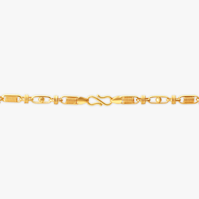 Intricate Weave Men's Gold Chain