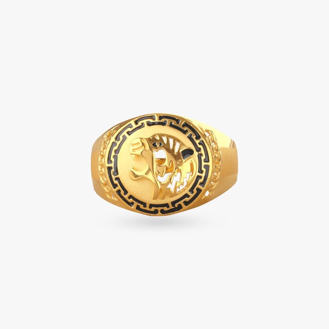 Regal Lion Gold Ring for Men