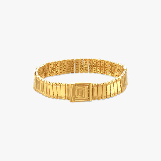 Panel Luxe Gold Bracelet for Men