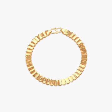 Stacked Curve Gold Bracelet for Men