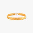Slant Grid Gold Bracelet for Men 