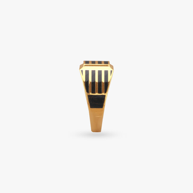 Bold Lines Gold Ring for Men