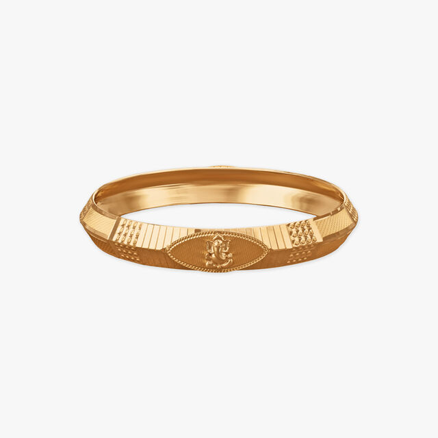 Celestial Grace Gold Kada for Men 