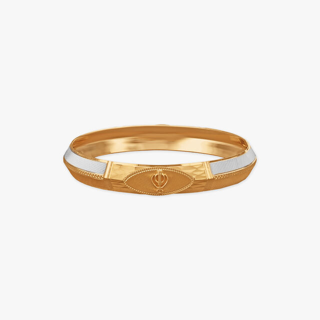 Sacred Glow Gold Kada for Men 