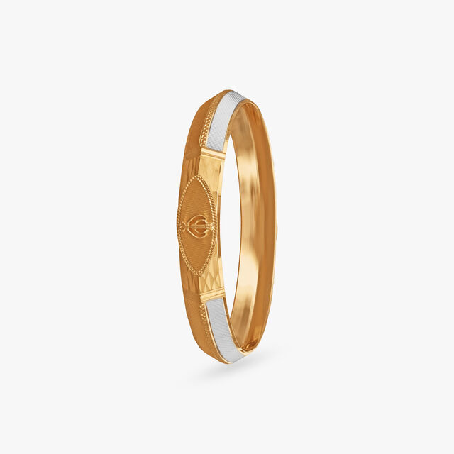 Sacred Glow Gold Kada for Men 2