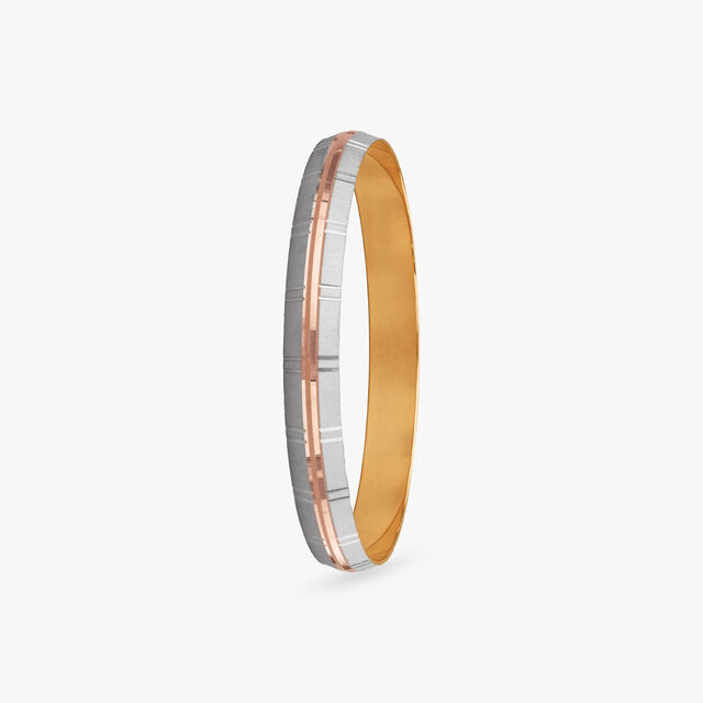Modern Matrix Gold Kada for Men 2