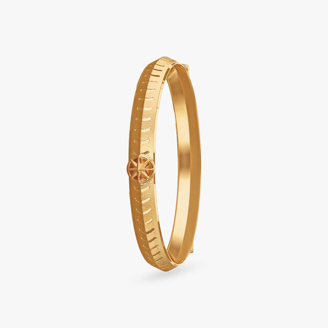 Stellar Compass Gold Kada for Men 2
