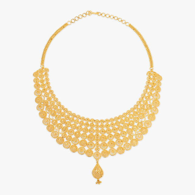Queenly Filigree Work Necklace Set 3