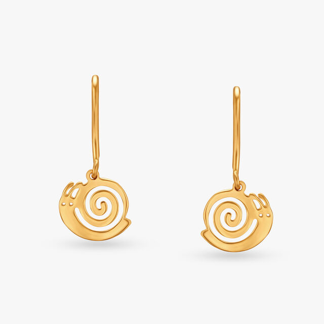 Adorable Snail Hoop Earrings For Kids 3