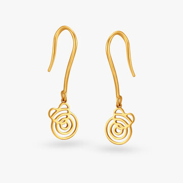 Peppy Swirls Hoop Earrings for Kids