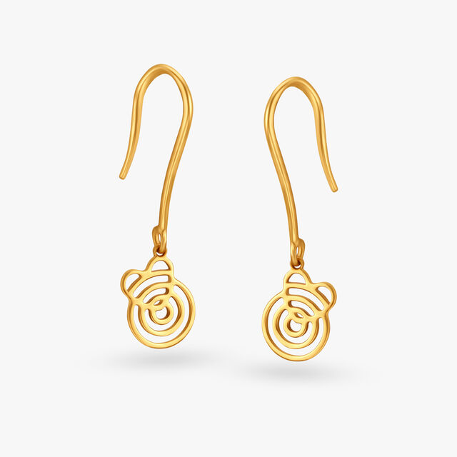 Peppy Swirls Hoop Earrings for Kids