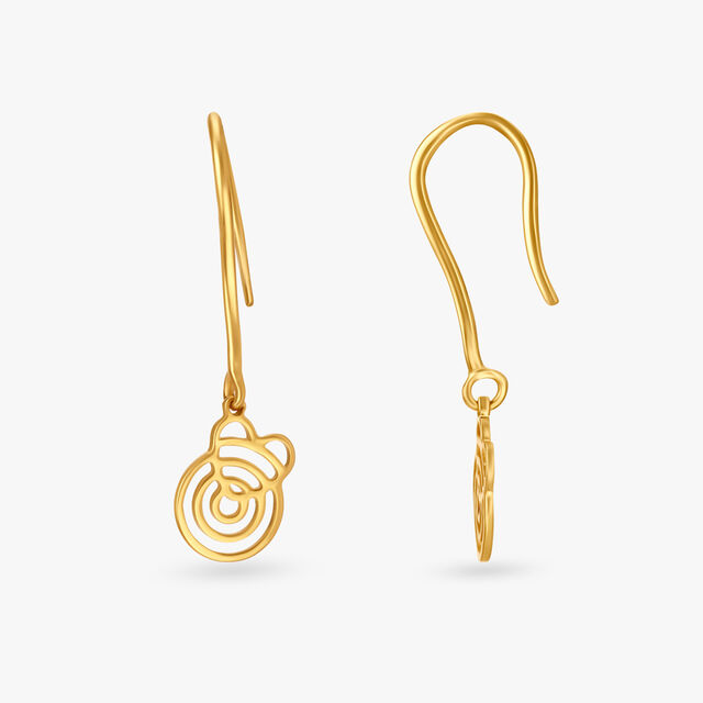 Peppy Swirls Hoop Earrings for Kids