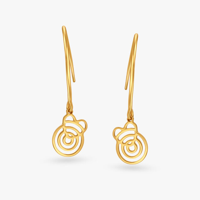 Peppy Swirls Hoop Earrings for Kids