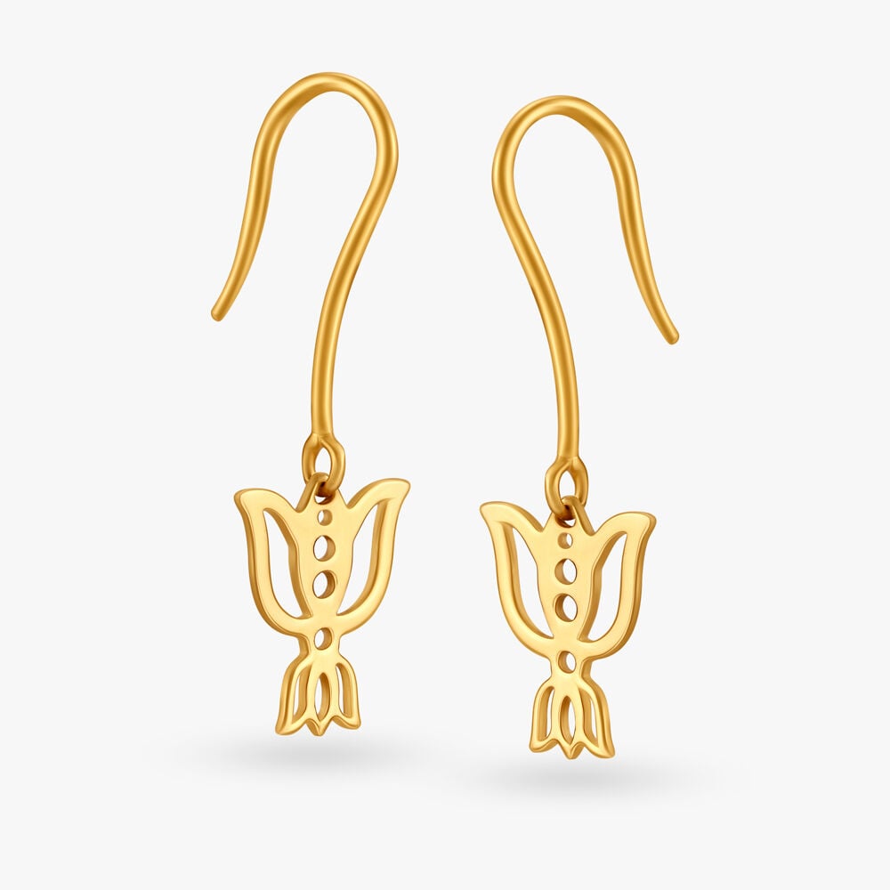 Lotus hoop earrings on sale