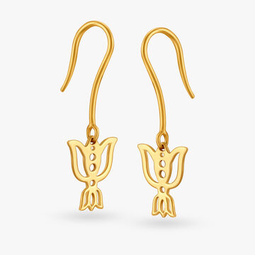 Unforgettable Lotus Hoop Earrings for Kids