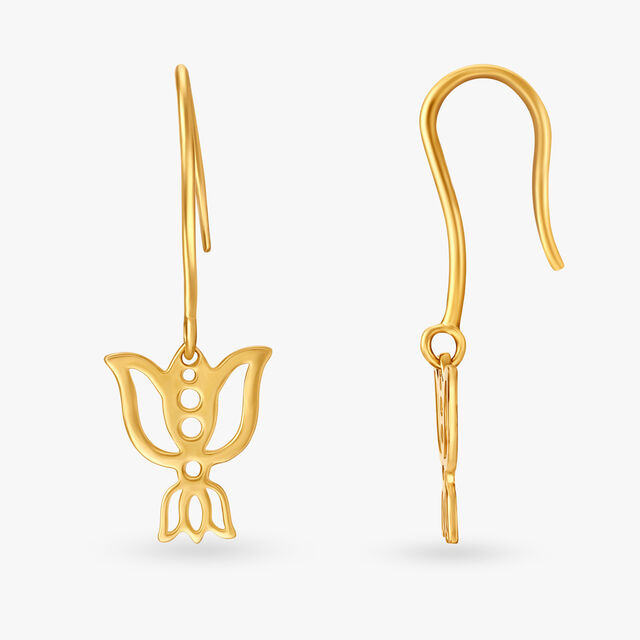 Unforgettable Lotus Hoop Earrings for Kids