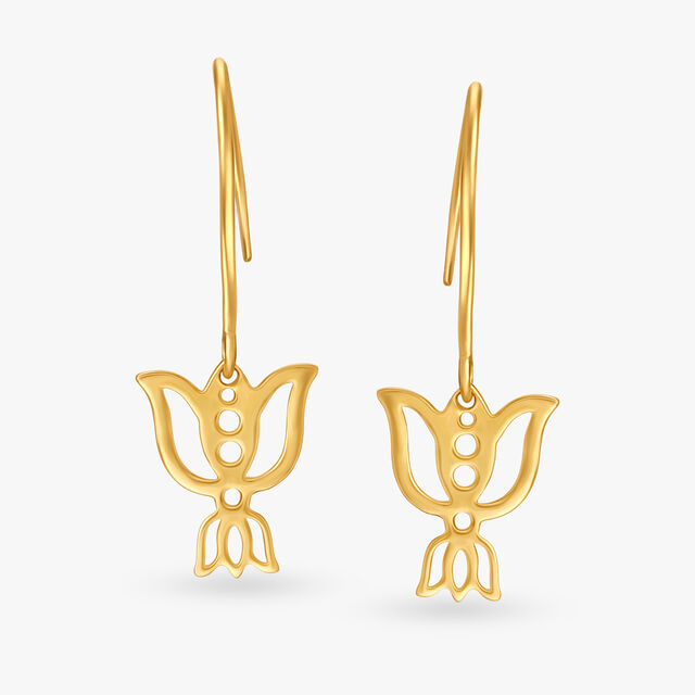 Unforgettable Lotus Hoop Earrings for Kids
